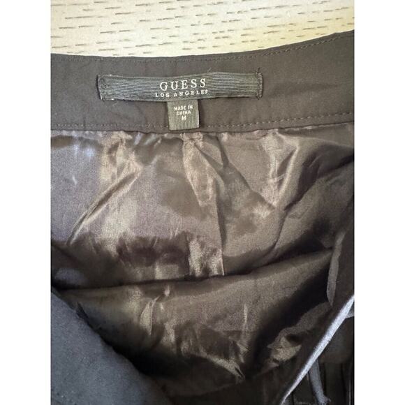 Guess Black Y2K inspired Fringe Mini Skirt Western Boho Festival Outfit Size M - Picture 3 of 4
